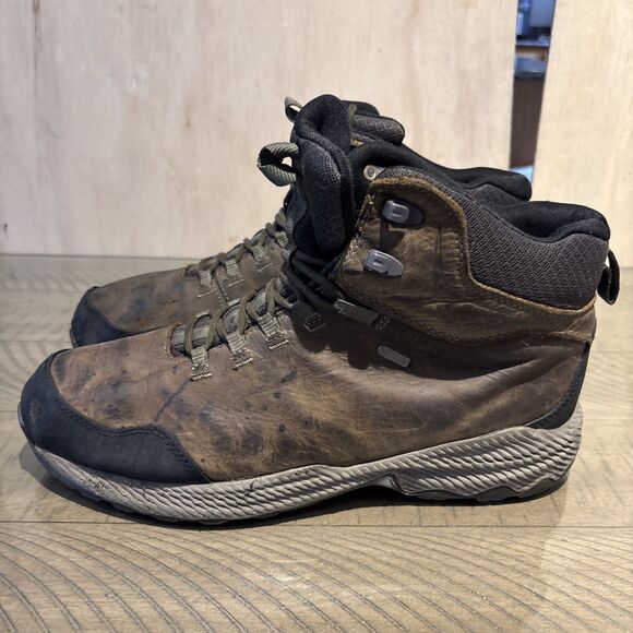 Merrell Forestbound J16495 SelectDry Waterproof Hiking Boots Brown Mens Size 12 - Picture 2 of 7